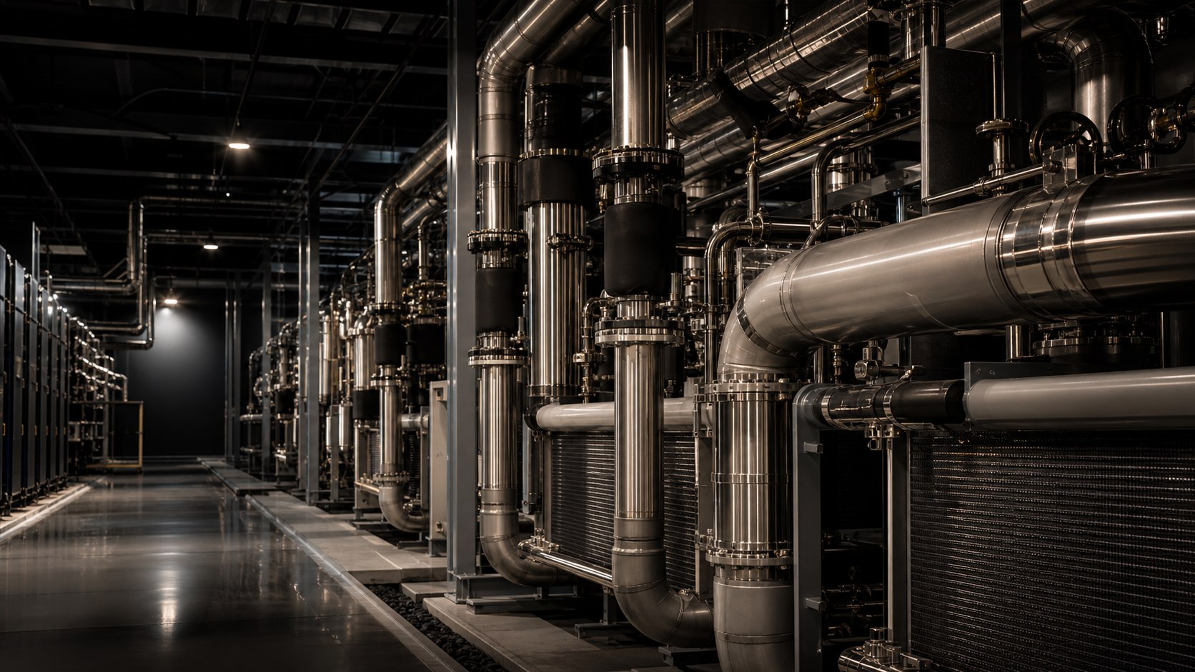 Illustrative liquid-cooling infrastructure for high-density AI computing